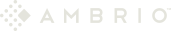 Logo AMBRIO w kolorze szarym